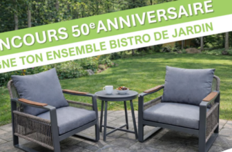 Concours Jardin : Gagnez 1 magnifique ensemble Bistro de Jardin