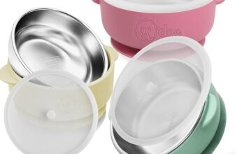 Bols à ventouse pour bébé en acier inoxydable – L&rsquo;aubaine parfaite pour l&rsquo;alimentation autonome