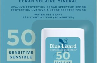 Protégez votre peau sensible avec le bâton de crème solaire minérale Blue Lizard SPF 50