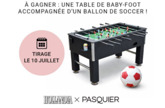 Concours : Gagnez 1 table de baby-foot et un ballon de soccer