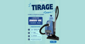 Concours Johnny Vac : Gagnez l’aspirateur Silenzio Bleu avec ses accessoires