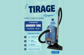 Concours Johnny Vac : Gagnez l’aspirateur Silenzio Bleu avec ses accessoires