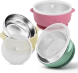 Bols à ventouse pour bébé en acier inoxydable – L&rsquo;aubaine parfaite pour l&rsquo;alimentation autonome