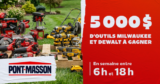 Concours CKOI 96,9 : Gagnez 5000$ d’outils Milwaukee et DEWALT